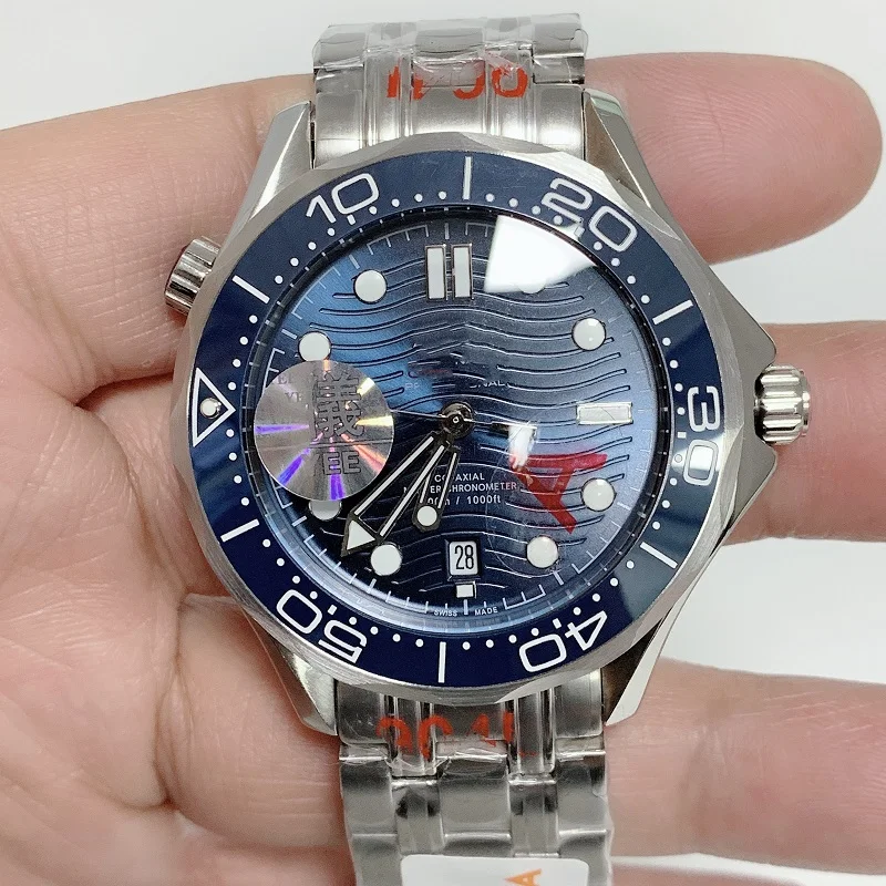 

42MM Watches Men 007 diver sport 300MM Miyota Automatic Ceramic Bezel Date Waterproof Luminous Stainless Steel Mechanical AAA
