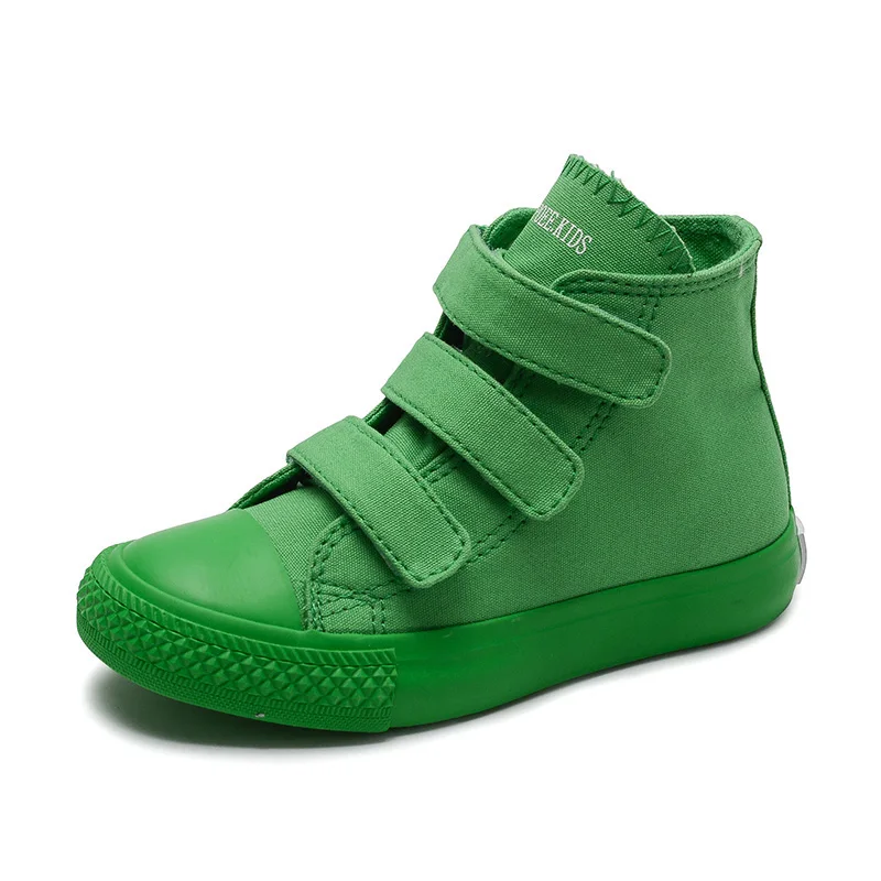 RUIFF magic tape/детская обувь с высоким берцем; детская обувь для мальчиков; обувь для маленьких девочек; спортивная обувь; зеленые детские кроссовки для мальчиков; детская обувь - Цвет: green