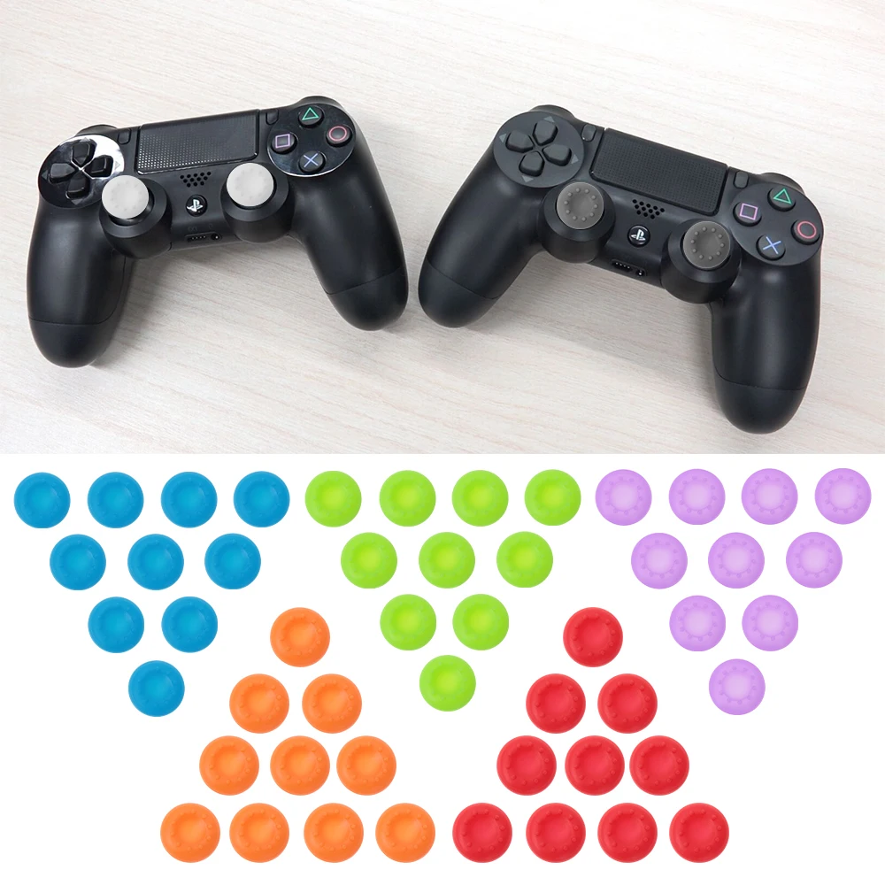 Цветной силиконовый чехол для джойстика контроллера 10 шт. колпачки кнопок