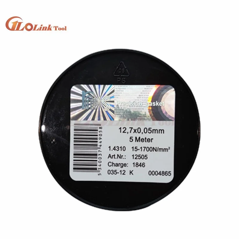 스테인레스 스틸 시트 갭 개스킷 심 플레이트 포일 스트립 고정밀 필러 게이지, 0.01 0.6mm 두께, 12.7mm 너비 5000mm