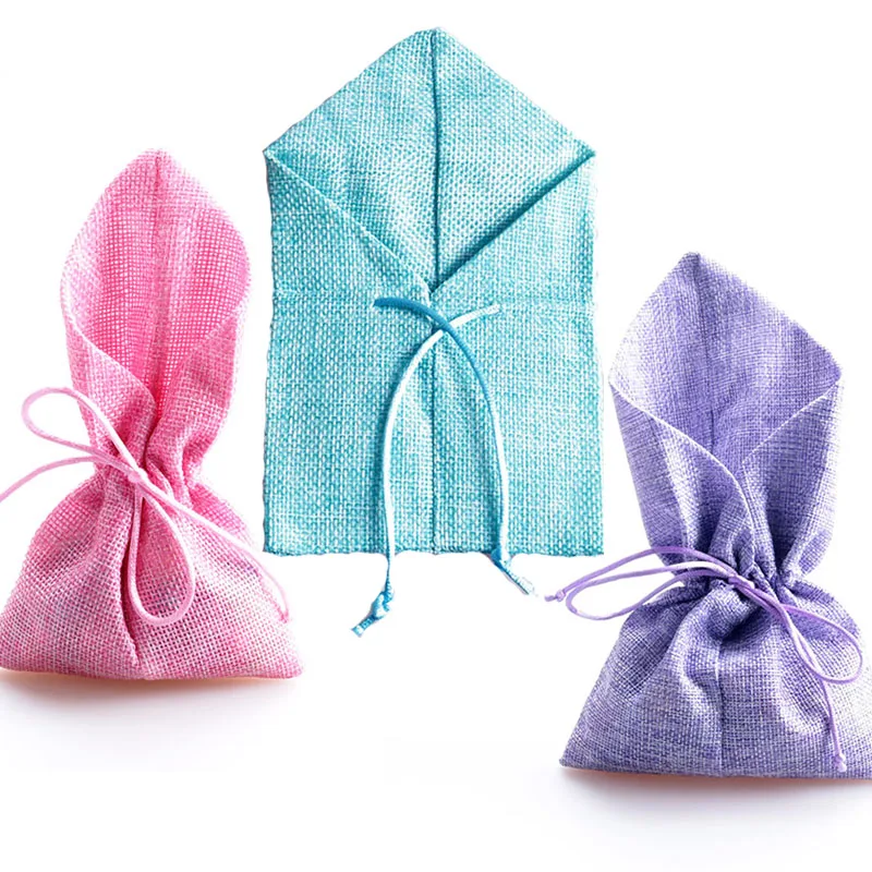 

10pcs/lot Handmade Jute burlap Bag Drawstring Gift Bag wedding favor Bags For Soap Jewelry Christmas Coffee Beam Packing Bag