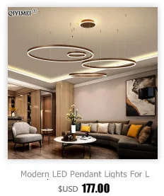 Rectangle Modern Led Pendant Lamps for Living Room Restaurant Bedroom Decorative Pendant Light Lamparas AC85-260V remote control