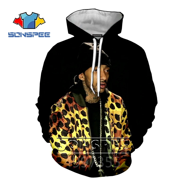 SONSPEE/Новая толстовка с 3D принтом Nipsey hussle Rapper детские толстовки уличная толстовка для мальчиков и девочек-подростков Пуловер детский топ C127