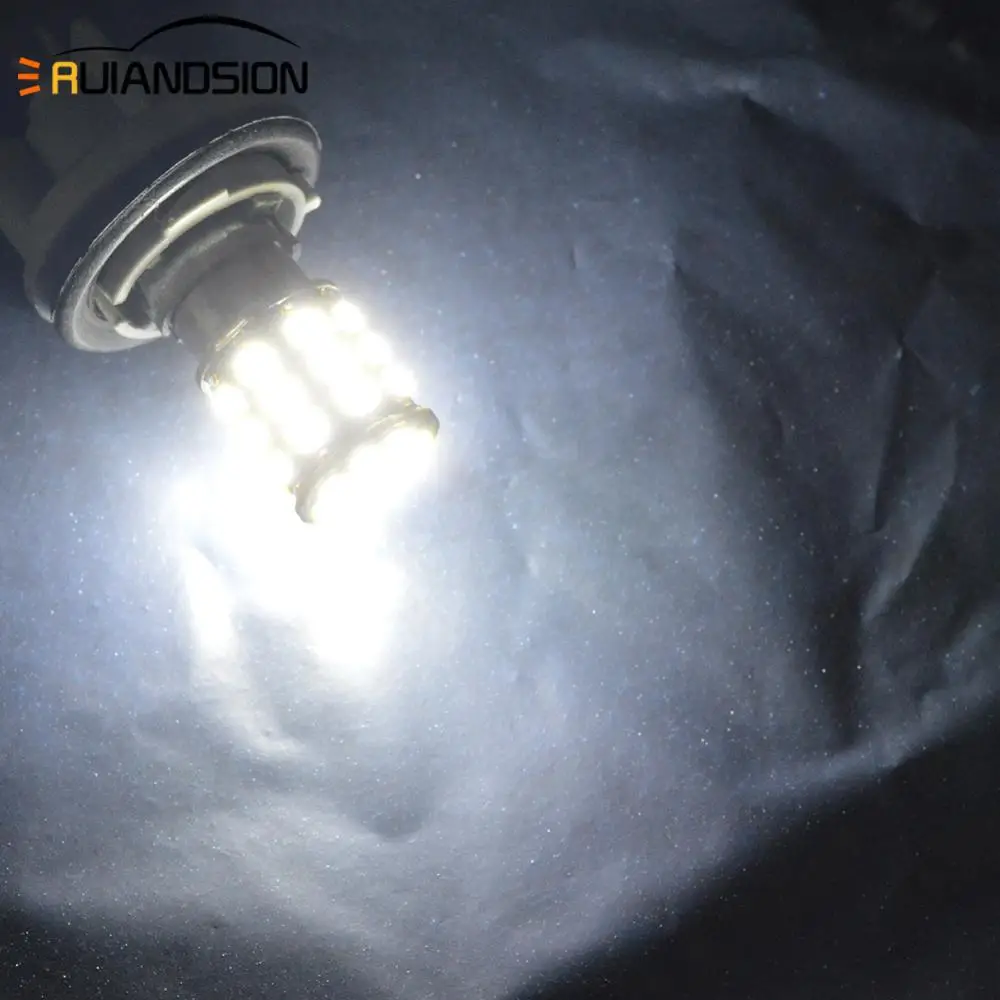2 шт. 350mA 1157 33 2835SMD BAY15D AC/DC10-30V двухлучевая лампа p21/5 Вт задний тормоз drl светодиодные автомобильные лампы белого, красного и желтого цвета