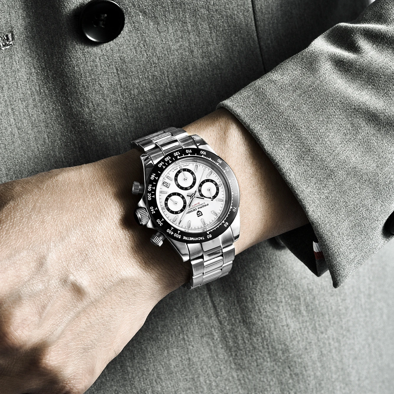 PAGANI Мужские кварцевые наручные часы мужские Seiko для бега часы хронограф водонепроницаемые часы мужские спортивные часы Relogio Masculino