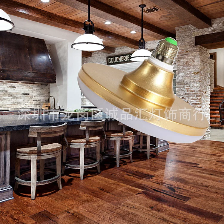 Led ufo Lights 18w24w36w LED Luxury Gold Color Bulb Triple Protection led ufo Bulb Lamp