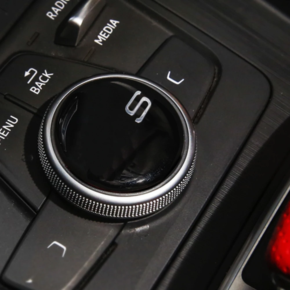 Для Audi A4 A5 S4 S5 B9 Автомобильная Мультимедийная кнопка ручка карбоновая рамка накладка наклейка аксессуары для интерьера