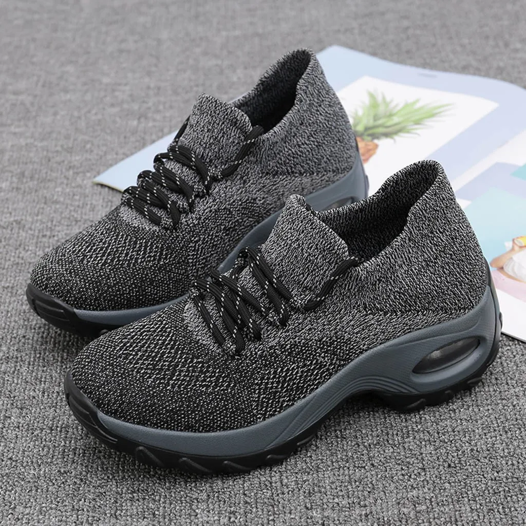 

New 2020 Women Shoes Platform Sneakers Thick Bottom Platform Shoes Buffer Cushion Women Shoes Rocking Shoes Zapatilla Mujer