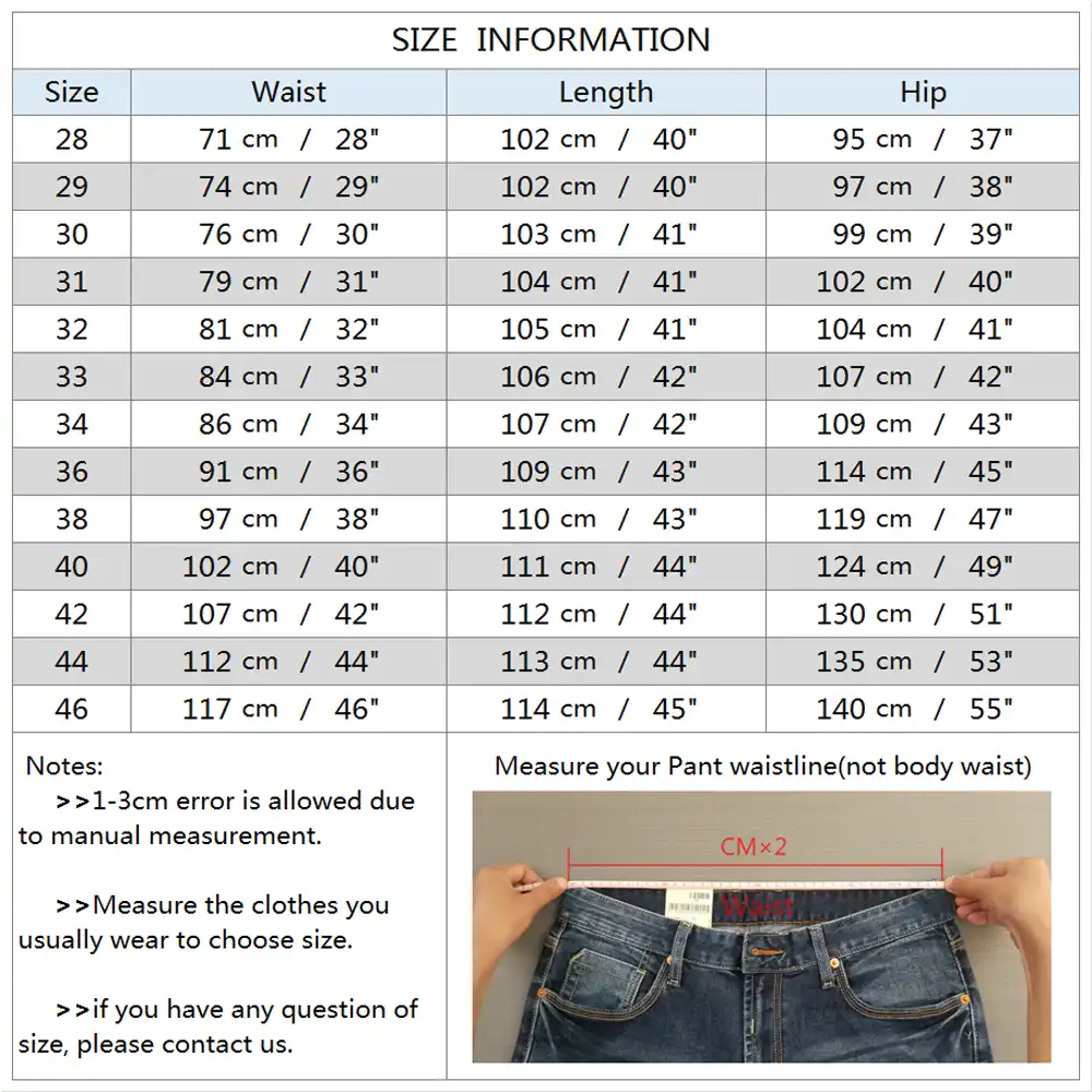 44 size pants in us