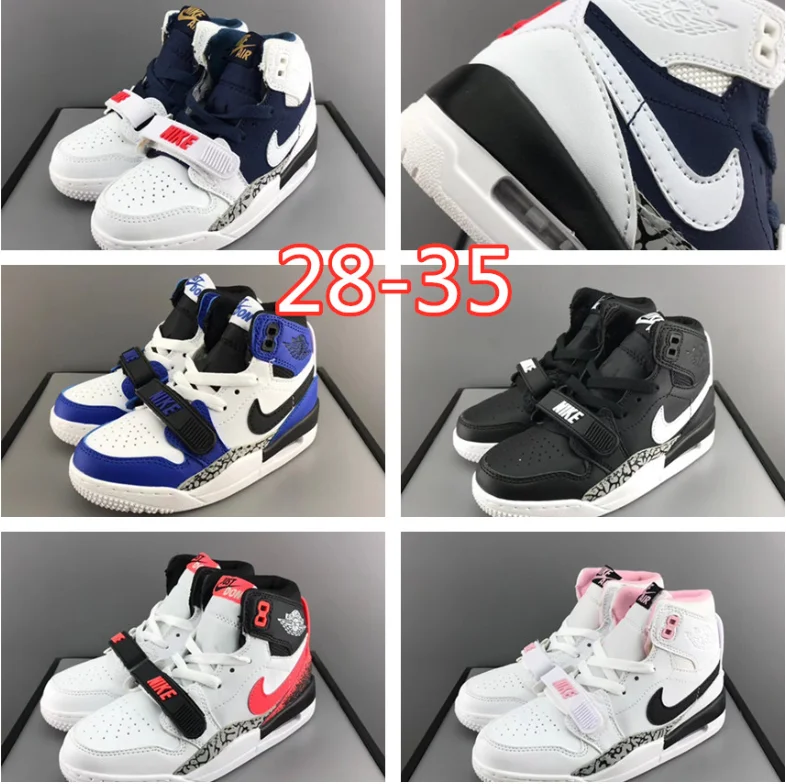 Air Jordan Legacy 312 Usa Dream Team Olympic White Blue Kid Children Shoes Eur 28 35 Aliexpress