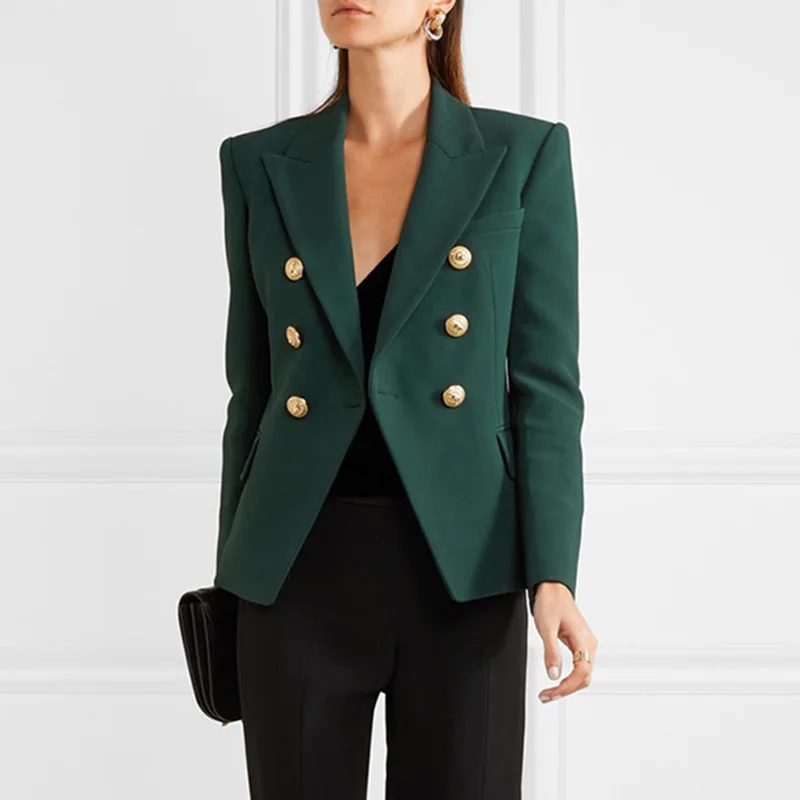 Women Blazer Double Breasted Spring Autumn Blazer Coat Women 2020