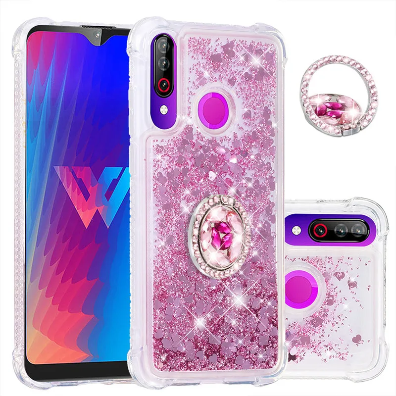 Для LG V20 V30 plus V40 ThinQ W10 W30 G7 ThinQ Алмазный перстень чехол для телефона противоударный мягкий силиконовый защитный чехол