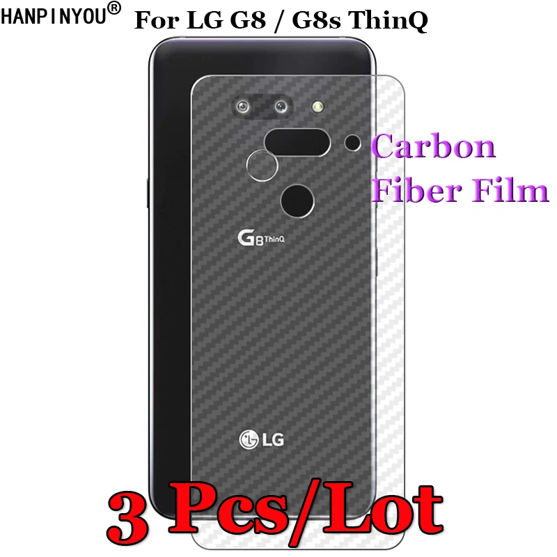 3 шт./лот для LG G8 ThinQ 3D Нескользящая прозрачная углеволоконная Защитная пленка