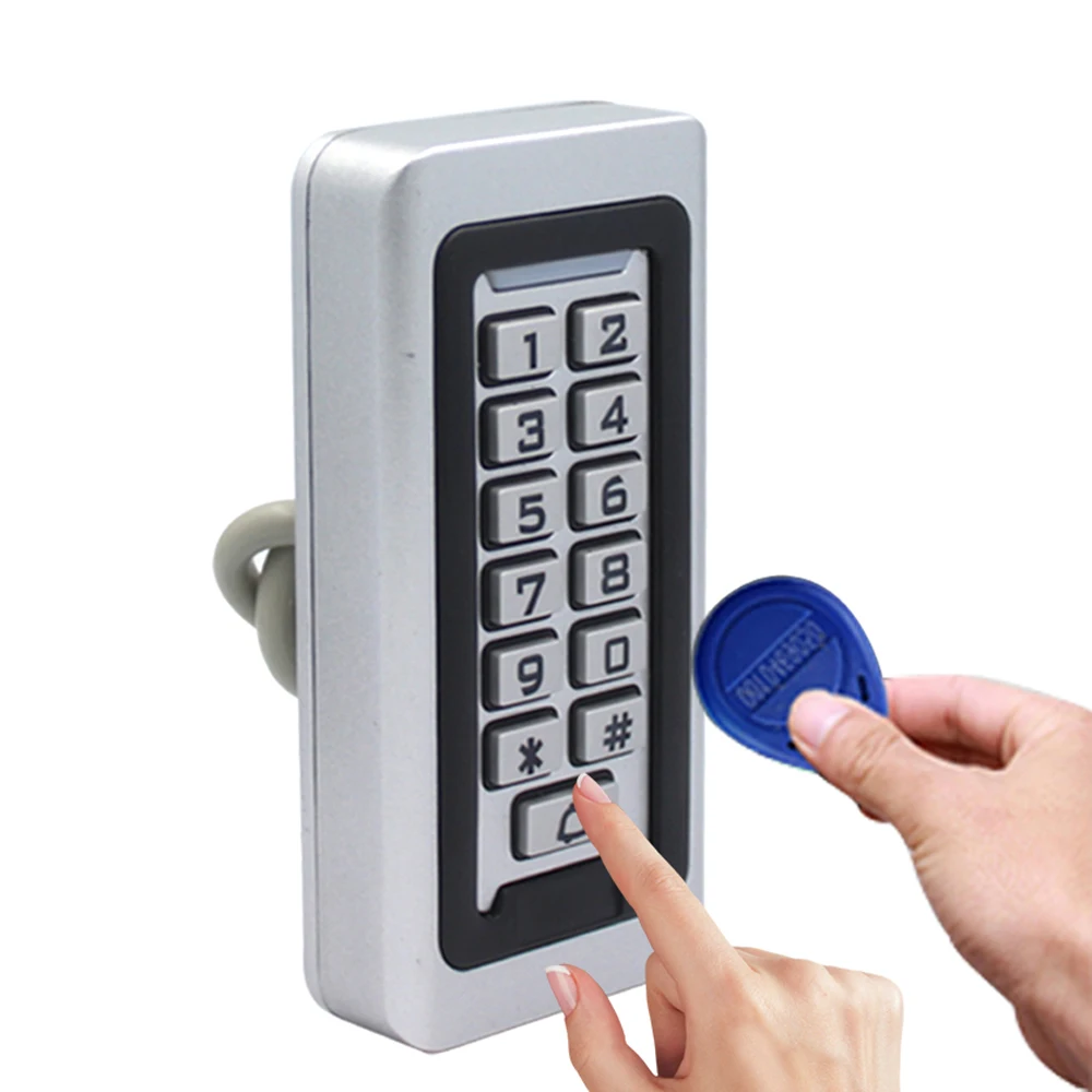 Metal Case 2000 User Door Access Controler Wiegand Output RFID Keypad Access Control System Proximity Card Reader