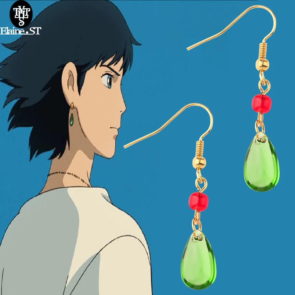 Howl's moving castle howl's earrings Clearance