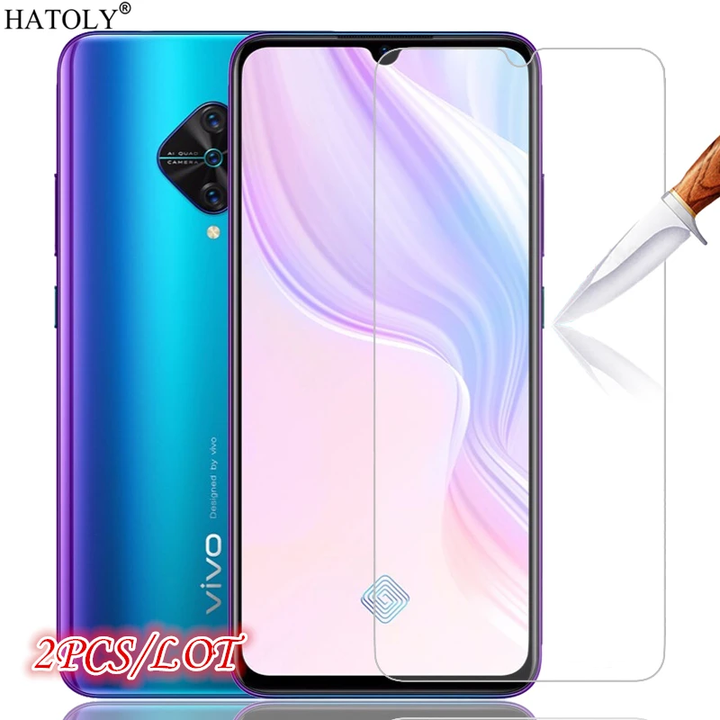 2 шт для стекла vivo V17, защита экрана, закаленное стекло для vivo V17, стекло HD, пленка для телефона, полное клеевое Защитное стекло для vivo V17