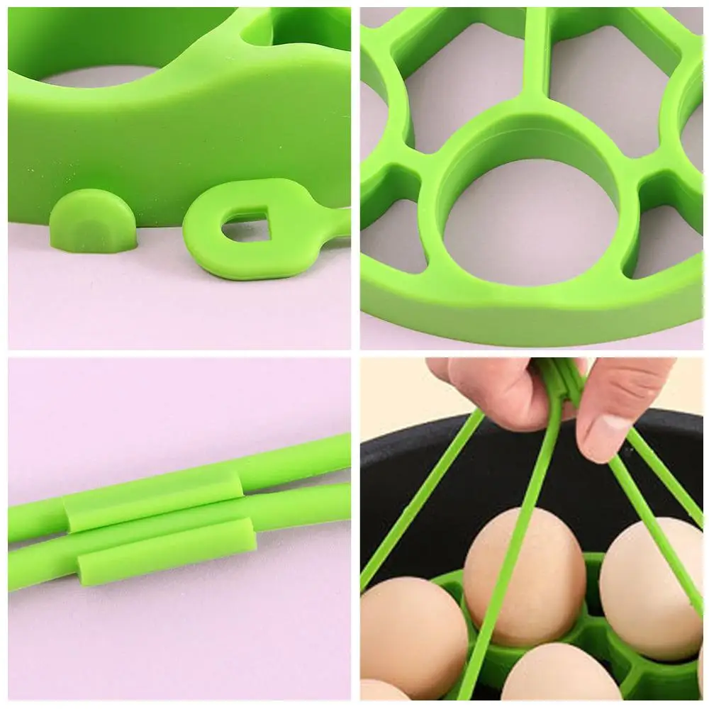 Silicone Egg Steamer Rack for Instant Pot Accessories Pressure Cookers Sling Holds 9 Eggs for 5/6/8 Quart Kitchen Tool