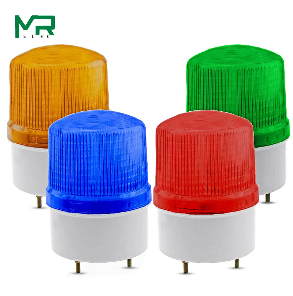 

NO voice LED Alarm Lamp light siren yellow blue red green LED warning light 12V 24V 110V 220V