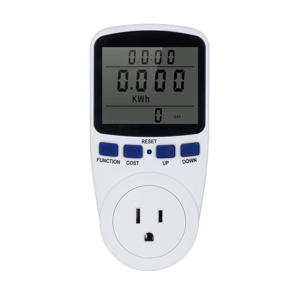 Home Smart LCD Socket Electricity Usage Power Socket Energy Watt Volt Amps Wattage KWH Consumption Analyzer Monitor Socket