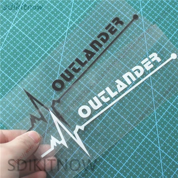 

1pc Heart Car Sports Decal Sticker Styling Window Door Decoration For mitsubishi outlander 3 2018 2016 2017 xi 2013 accessories