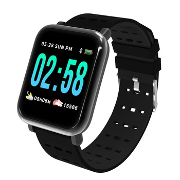 

Rechargeable A6 Waterproof Smart Watch Men With Heart Rate Monitor Fitness Tracker 1.3 Inch IP67 Waterproof Sport Smartwatch