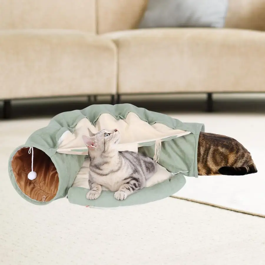 Многофункциональный Забавный туннель для кошек игрушечный тоннель Rolling Nest Tubes Crinkle игрушки для котят щенка Ferrets кролик играть собака туннели трубы