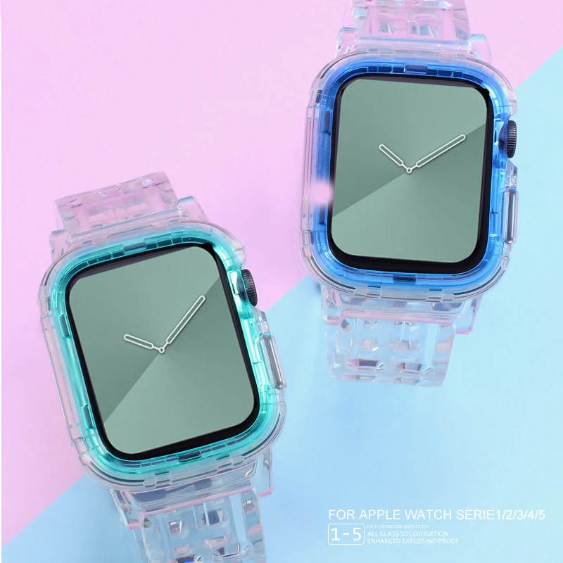 Высококачественный мягкий силиконовый спортивный ремешок для Apple Watch Series 5 4 3 2 1 42