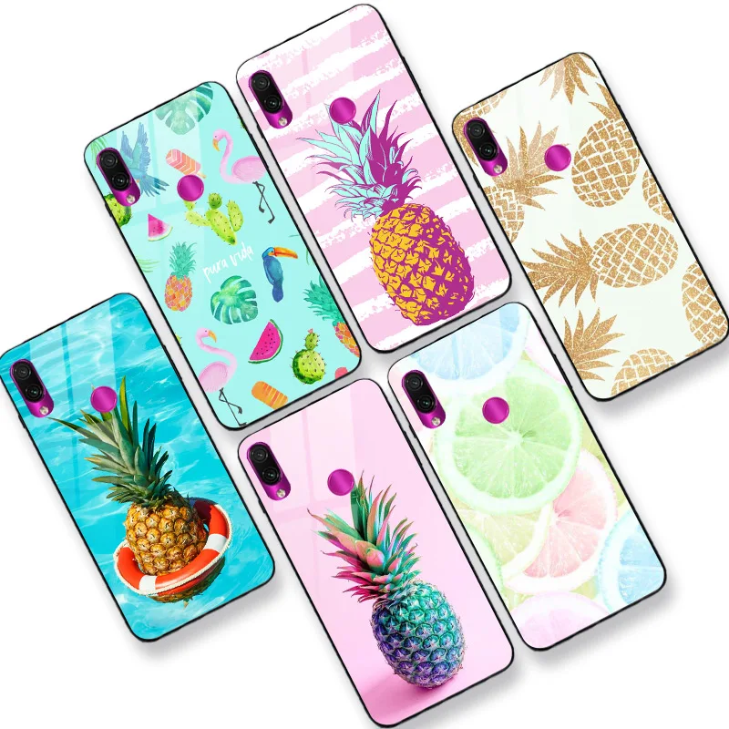 Чехол Red mi 7A 8 6A 5 Plus с рисунком ананаса для Funda Xiao mi Red mi Note 7 5 6 8 Pro Чехол для телефона Xiomi Red mi K20 mi 9T Pro Чехол из ТПУ