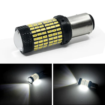 

2pcs 1157 BAY15D 1500 Lumens Extremely Bright 144Chipsets P21/5W 1016 LED Bulbs with Projector For Brake Light,6000K Xenon White