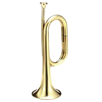 

Iron Brass Trumpet Bugle Paint Copper Horn Cavalry for Brass Musical Instruments Music Lovers