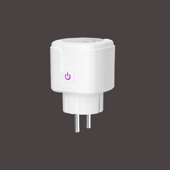 

16A EU Smart Wifi Power Plug with Power Monitor Smart Home Wifi Wireless Socket Outlet Works with Alexa Google Home Tuya App