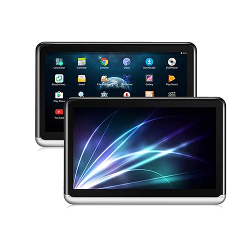 YAZH Android автомобильный подголовник монитор 1366*768 1080 HD с 10,1 дюймовым сенсорным экраном wifi Bluetooth USB SD карта HDMI без dvd-плеера - Цвет: 2 monitors