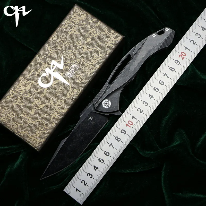Складной нож CH3519 s35vn blade TC4 карманный резец с титановым Карбоновым покрытием ручка