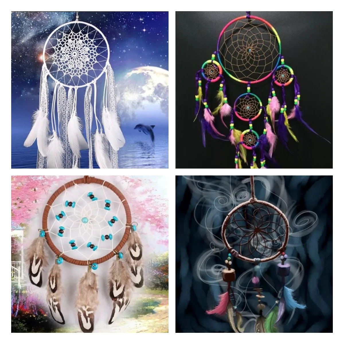 Алмазная 5d картина Ловец снов сделай сам с полными стразами изображением пейзажа