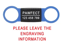 Custom Engraved Stainless Steel Pet ID Tags for Dogs and Cats - Collar Accessory (Black-Blue)