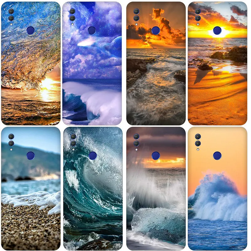 Красивая морская волна стиль для Huawei P8 P9 P10 P20 P30 Honor 8A 8S 8X 7A 10i Lite рro Y5 Y6 Y7 2019 в виде