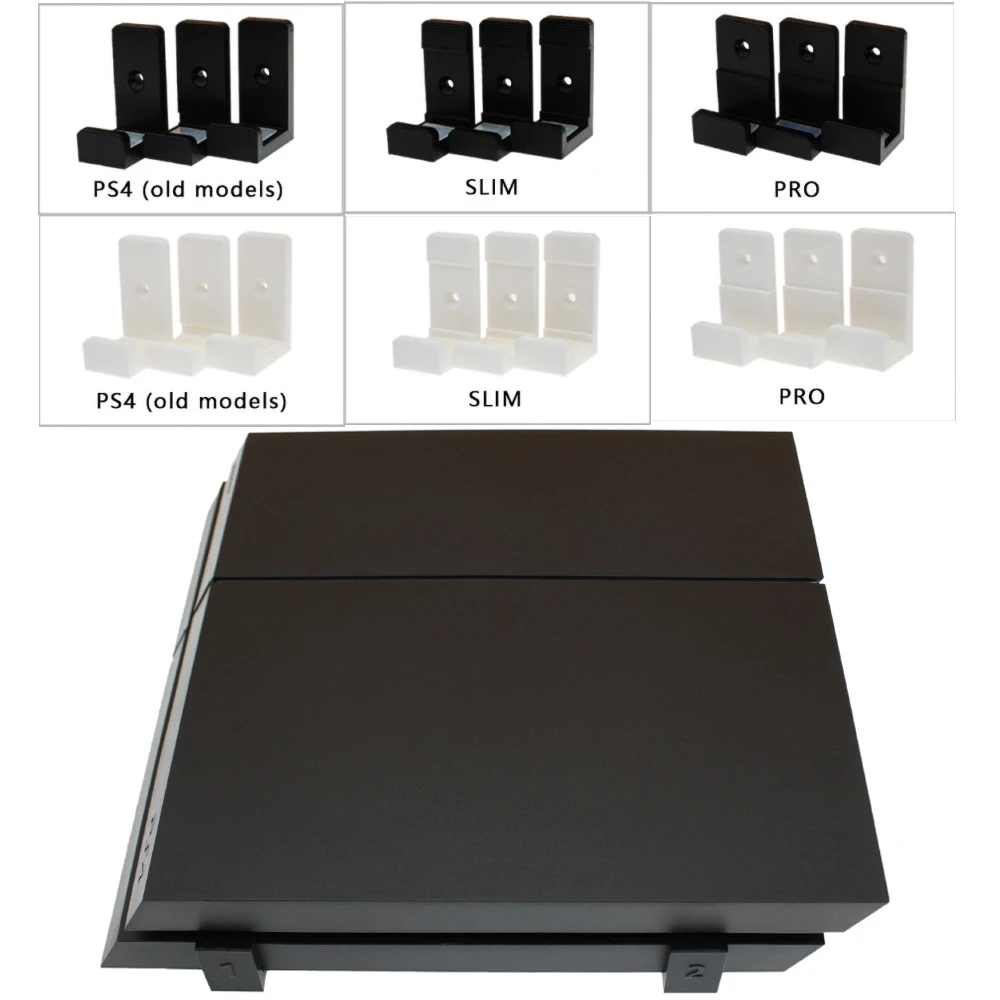 Game Storage Tower Rack Mount 3D Print Wall Controller Holders Bracket Console Stand Host For Sony PS4 PS5 Slim Pro | Электроника