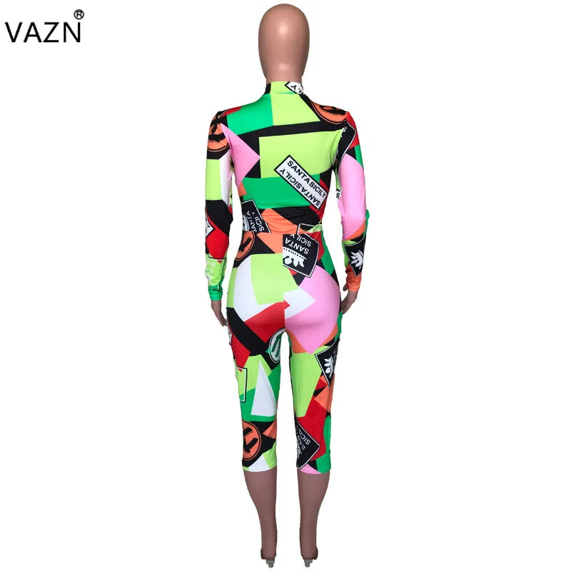 VAZN SHH8056,, новые летние повседневные Комбинезоны с длинными рукавами,, сексуальный комбинезон с v-образным вырезом, Клубные длинные штаны, элегантные комбинезоны