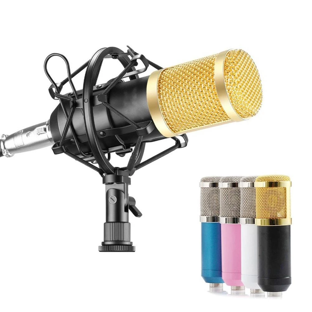 Bm800 マイクコンデンサースタジオ放送歌マイクポッドキャスト録音用マイク Microfono Mikrofon Karaoke Microphones Aliexpress