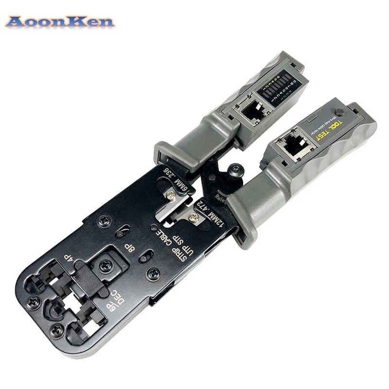 2 in 1 RJ45 Network LAN Cable Crimper Pliers Cutting Tool Tester 6P/8P Wire Cutter Test Crimping | Мобильные телефоны и