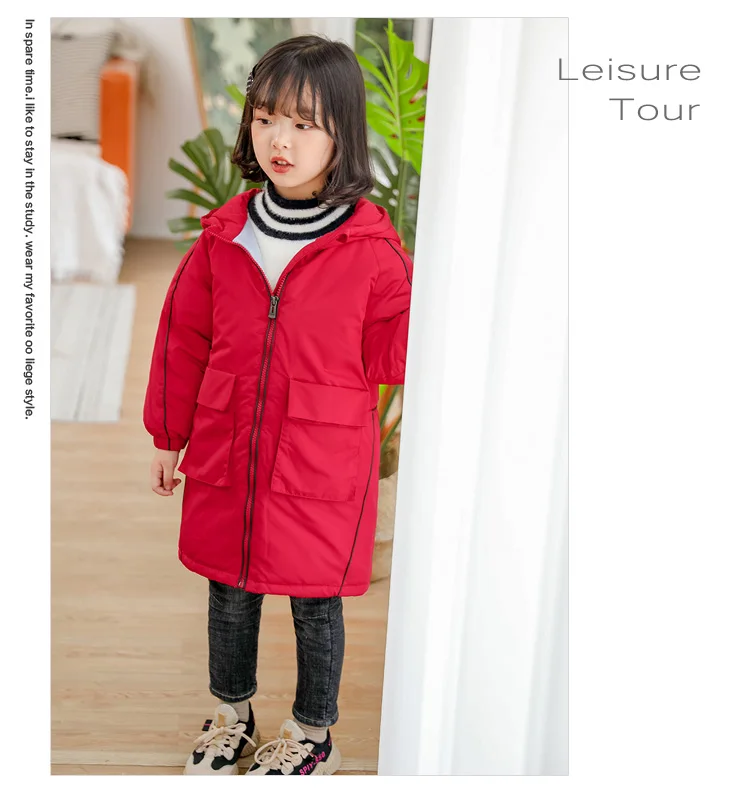 4-12y Winter Kids clothes cotton-padded jackets warm thick outerwears boys and girls coats jacket children clothing