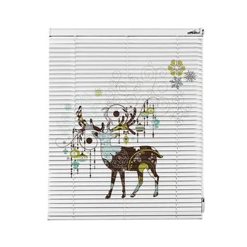 

Aluminum alloy venetian blind Nordic wind print lifting roller shade