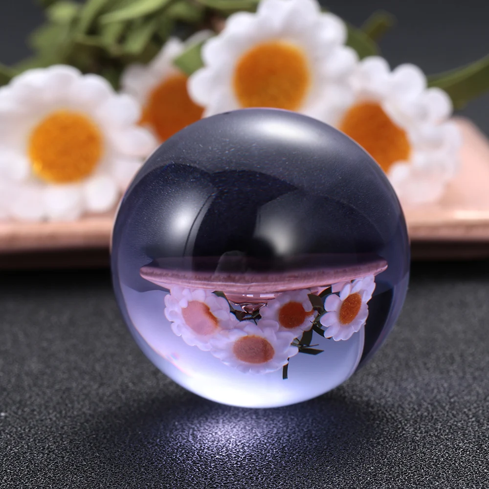 Fashion Natural Pink Amethyst Quartz Stone Sphere Crystal Fluorite Ball Purple Healing Gemstone Collectibles Home Crystal Decor