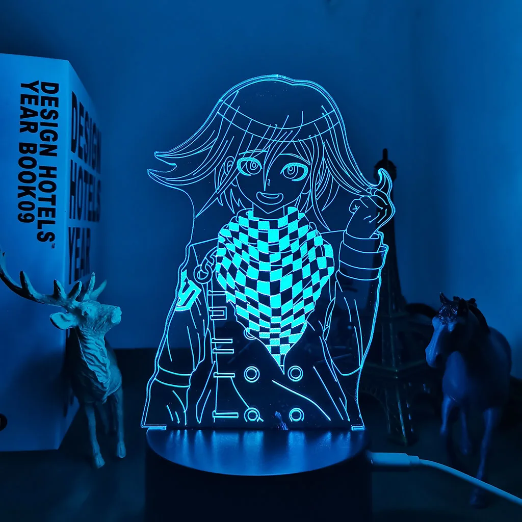 3D anime Kokichi Oma Lamp Danganronpa Led Night Light for Room Decoration Child Gift Danganronpa Acrylic Table Lamp Kokichi Oma candle night