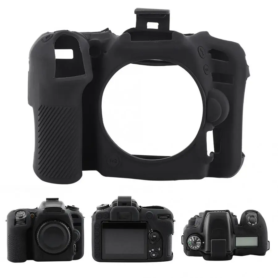 Черный Защитный чехол для камеры Nikon D7500 чехол для камеры Мягкий силиконовый защитный чехол