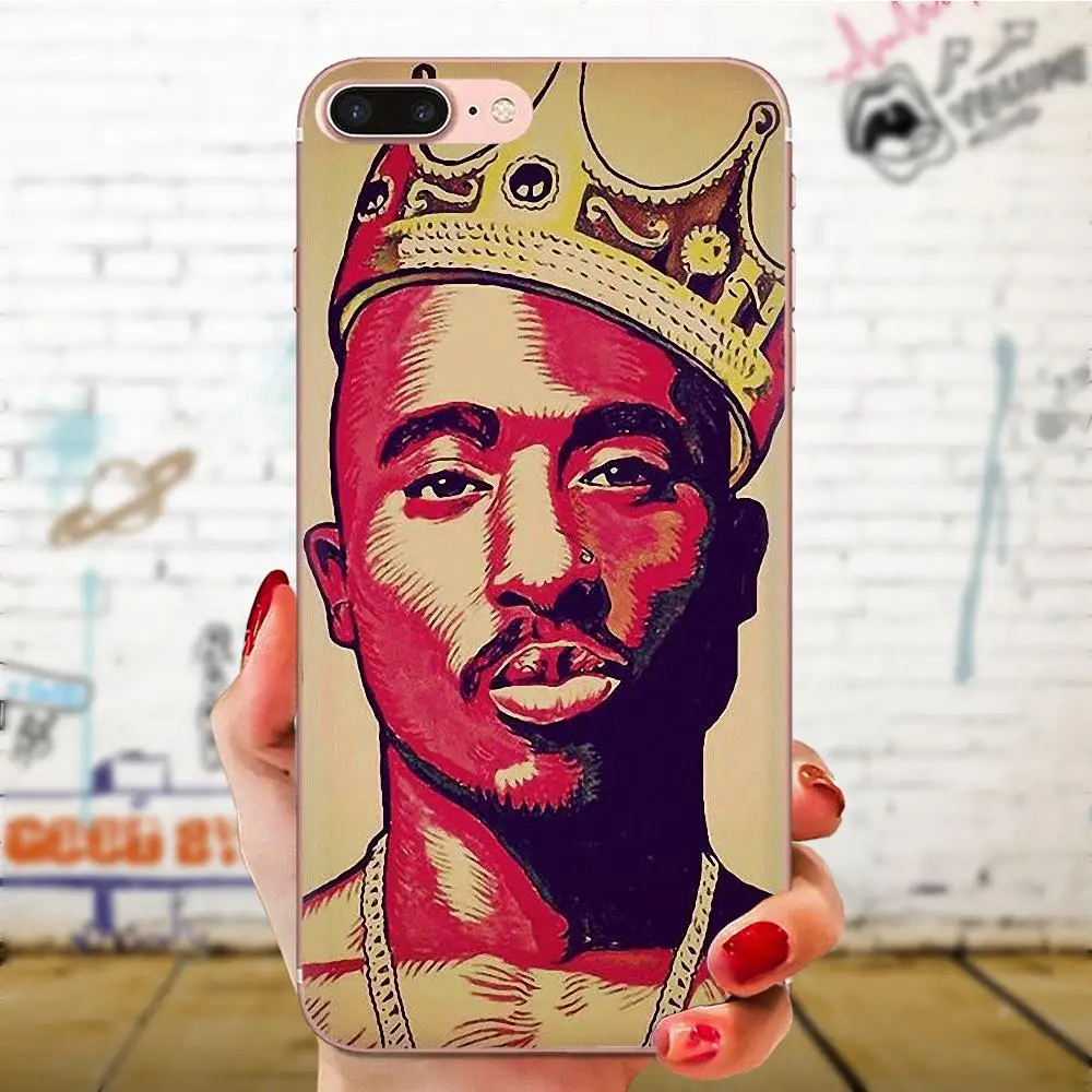 2pac для телефона с изображением Тупака Амару Шакура мягкий протектор для Galaxy Alpha Note 10 Pro A10 A20 A20E A30 A40 A50 A60 A70 A80 A90 M10 M20 M30 M40 - Цвет: as picture