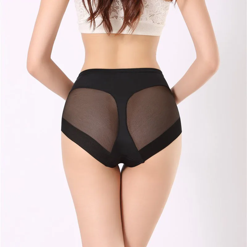 Новинка; Ropa interior sin costuras para mujer bragas de cintura elu00e1stica con costuras de cintura alta