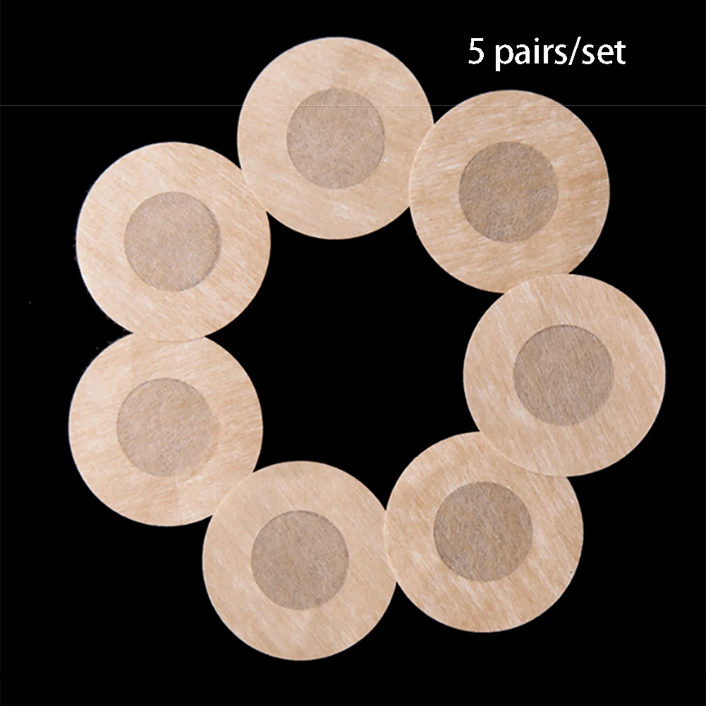 5 Pairs Soft Nipple Covers Disposable Breast Petals Flower Heart Sexy Tape Stick On Bra Pad Pastie For wedding dress Intimate