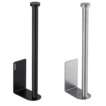 

Wall Mount Toilet Paper Holder Stainless Steel Bathroom Kitchen Roll Paper Accessory Tissue Towel Rack Hotel Toilet Roll Paper T