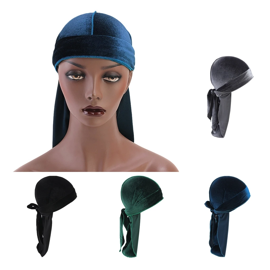 4 шт. Премиум шелковая мужская женская шляпа Durag волнистая шапка Повседневная